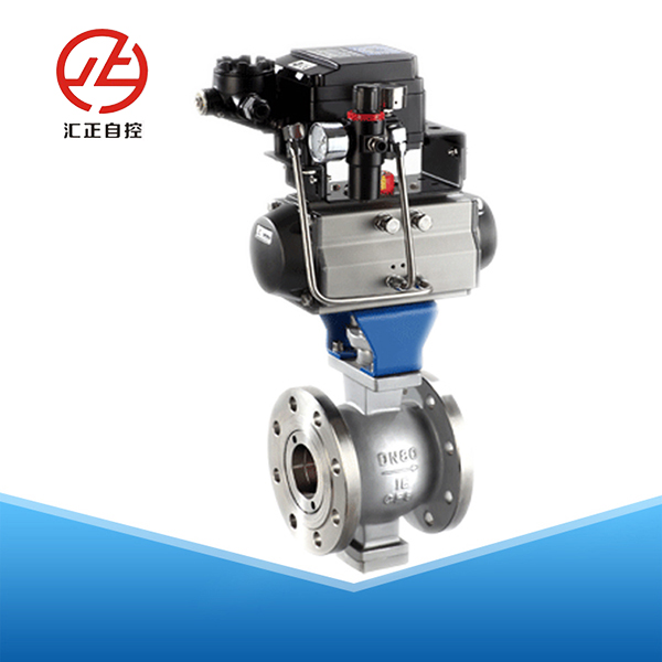 气动V型调节球阀